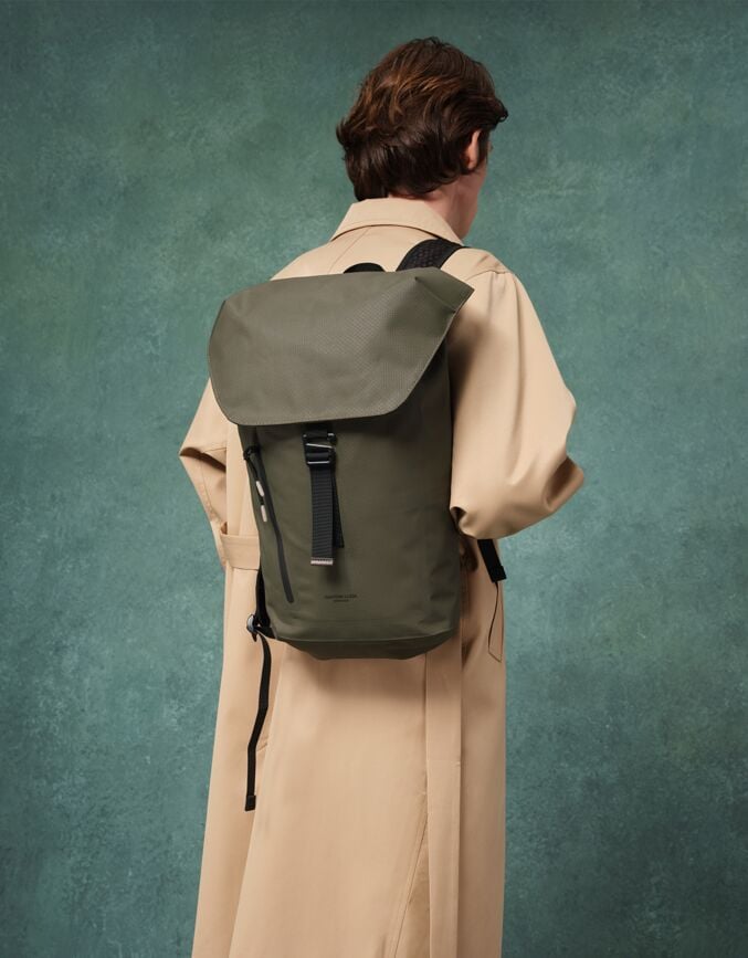 Lightweight DuoSeal Flap Backpack 14 Olive