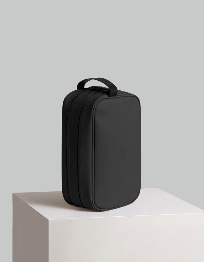 Spläsh Double Zipped Toiletry Bag Black