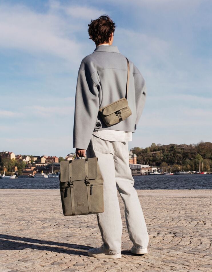 Spläsh 2.0 Backpack 14” Weave, Fern Green | Canvas Laptop Bag