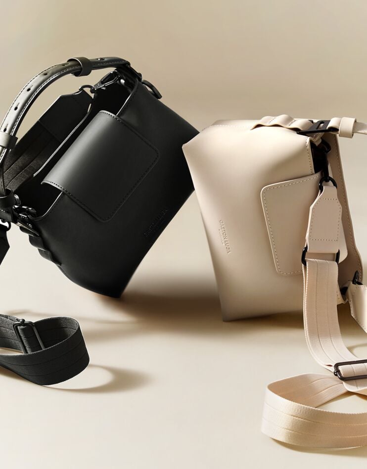 Spläshini - Clean, contemporary, compact crossbody bag.