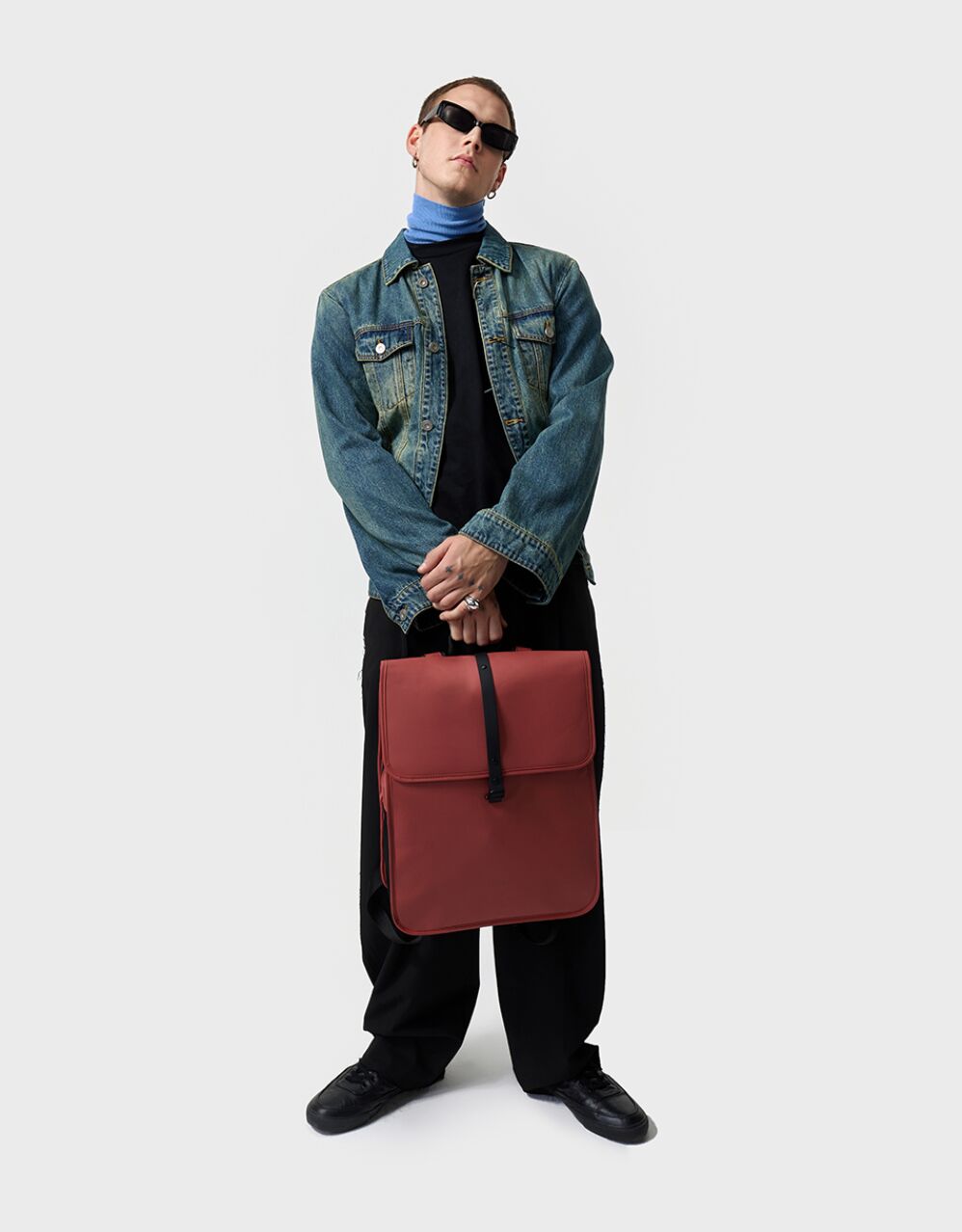 Rains backpack mini scarlet top