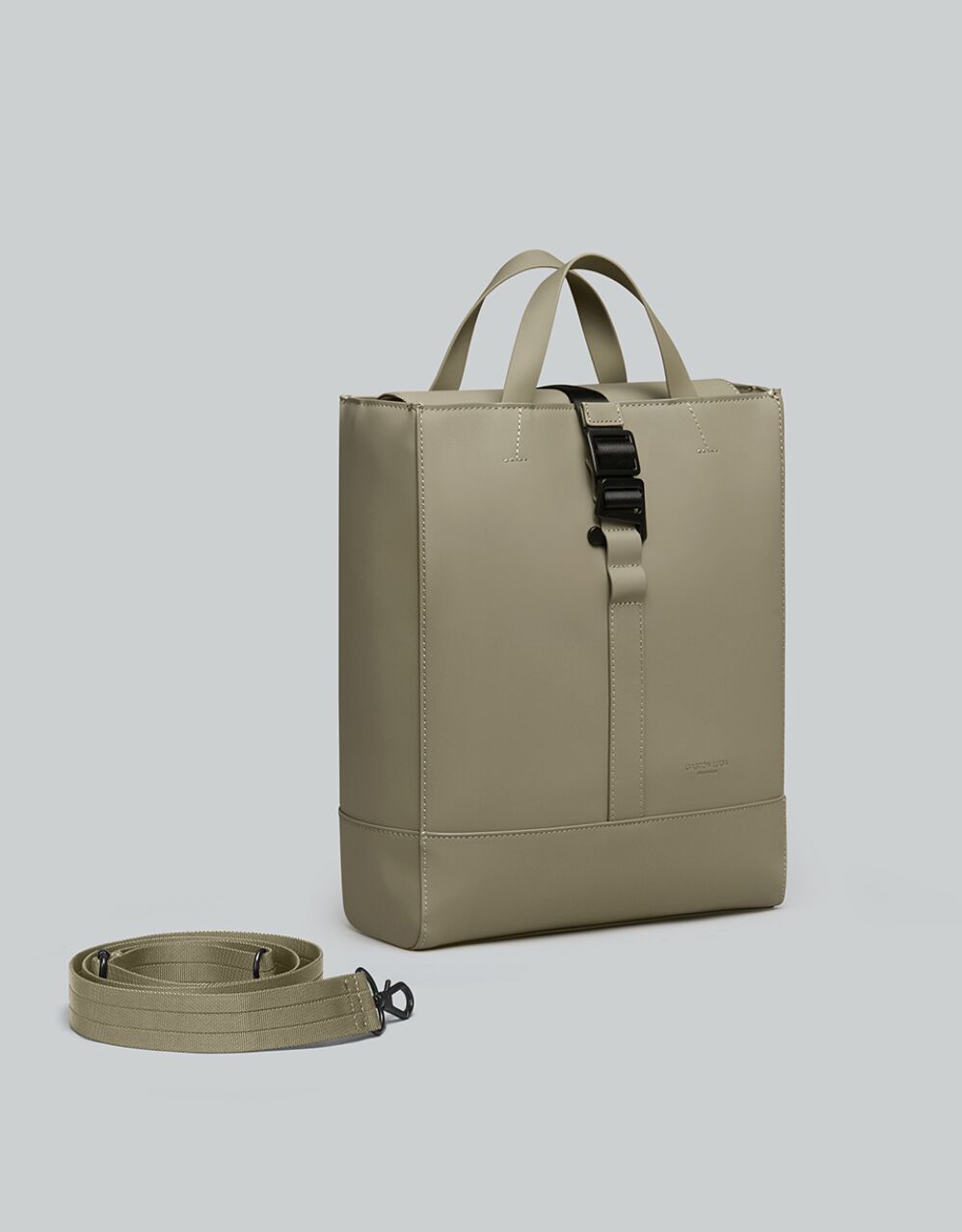GASTON LUGA Splash Tote Bag Portable/Shoulder Tote Bag- Taupe