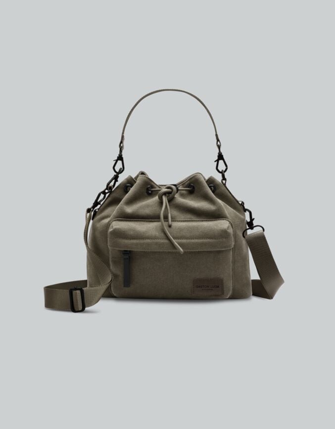 Spläsh Bucket Crossbody Weave Fern Green