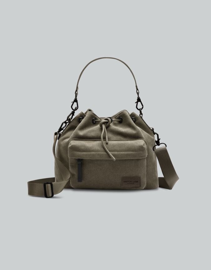 Spläsh Bucket Crossbody Weave Fern Green
