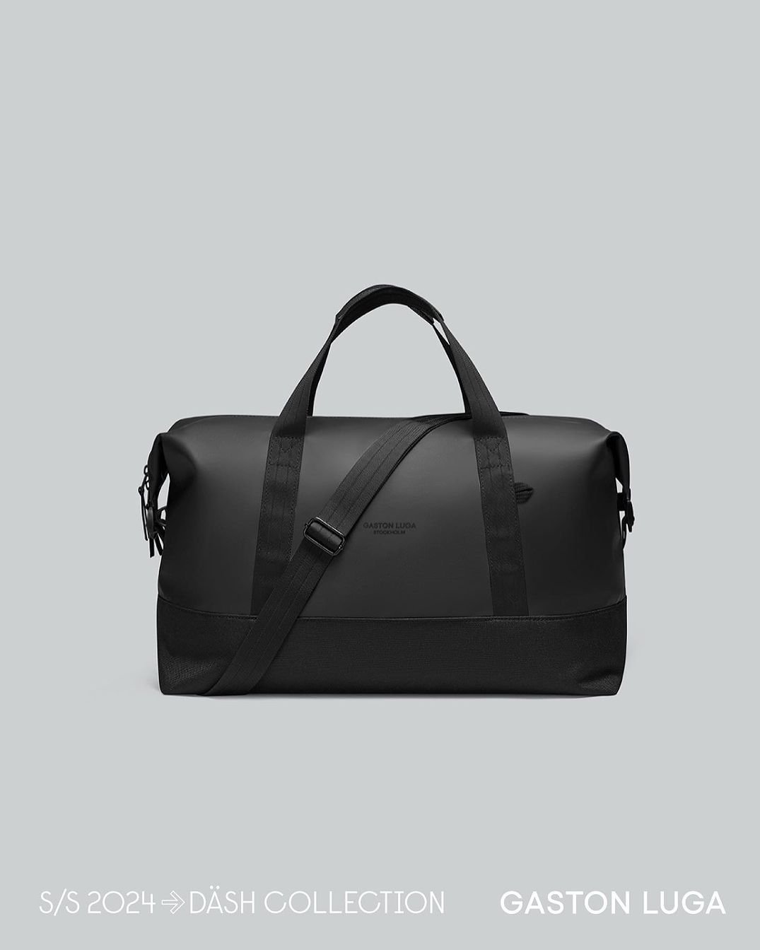 The Duffel bag is spacious enough to hold all of your essentials, making it an ideal choice for a quick trip or a workout session.Available in three colours at gastonluga.com.#gastonluga