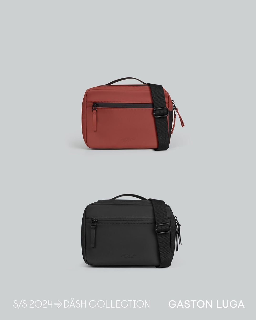The box bag is the ideal travel companion to store all your essentials. It comes with a rubber-coated handhold strap and a detachable woven strap that allows you to wear it horizontally or vertically based on your preference. Available in all our online stores at gastonluga.com :)#gastonluga