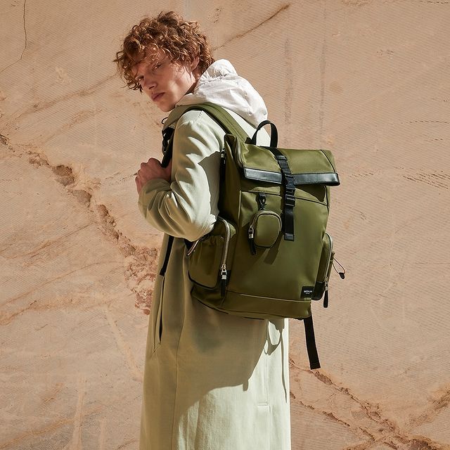Crafted from recycled nylon, our Resenär backpack is ideal for city commutes, country hikes or weekends away.⁠
⁠
⁠
#GastonLuga #AnywhereWithGL #Resenär