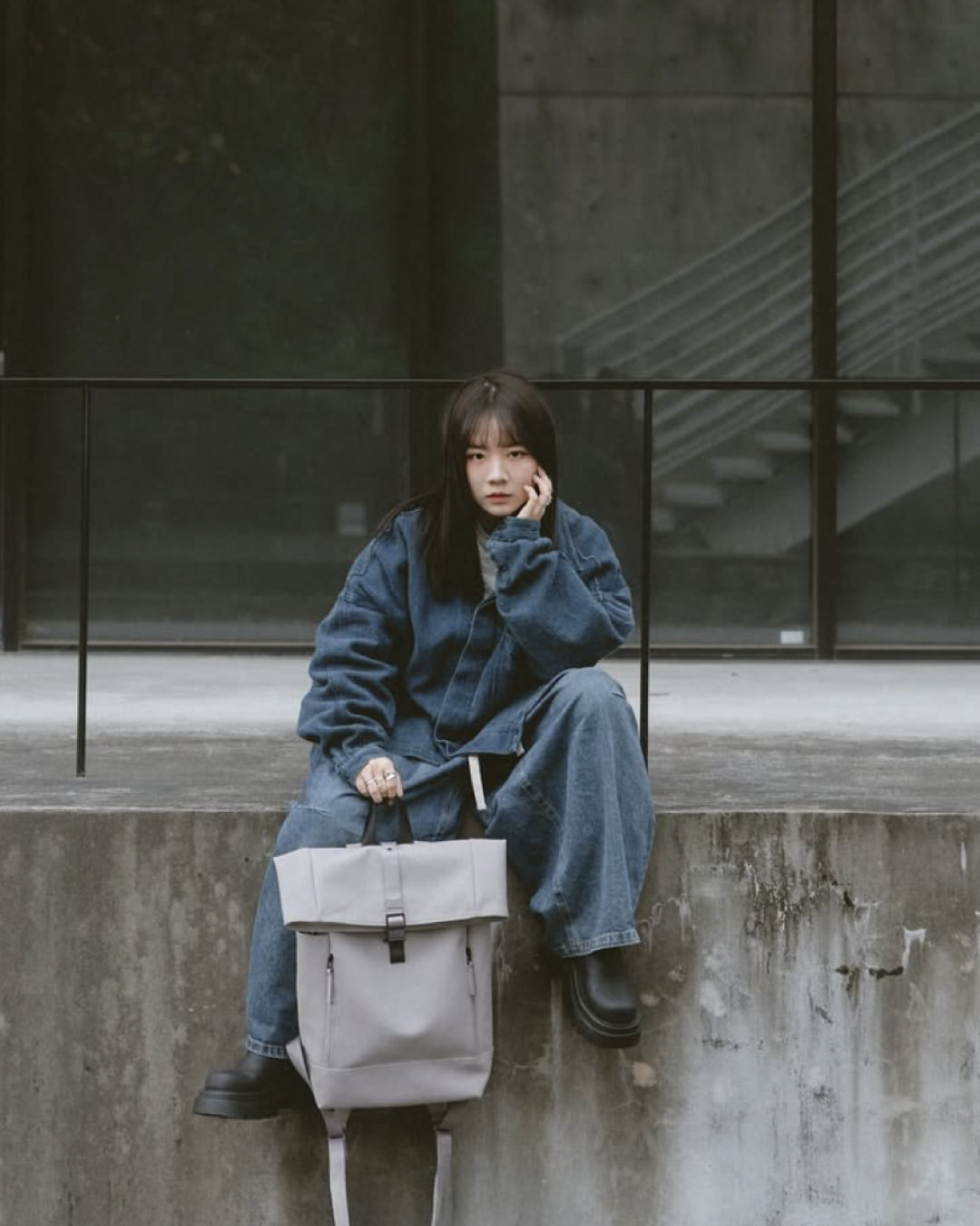 Crafted from waterproof PU with a roomy interior and smart pockets. The Rullen 13” backpack, worn by @yuanyuan.alexia.tang.⁠⁠#gastonluga