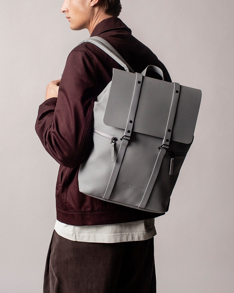 New colour. Same Spläsh. ????The Spläsh 2.0 Backpack in Granite. Waterproof grade 8000mm. Ready for wherever the week takes you.Gift with purchase — ongoing now. #GastonLuga #AnywhereWithGL