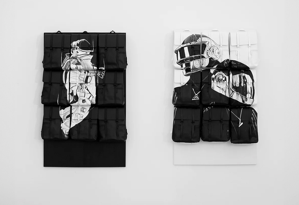GL x Ricardo Rodriguez Oil painting on Spläsh backpack