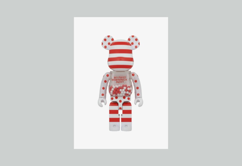 BE@RBRICK 1000% My First Baby Red White, 2016  Medicom Toy   