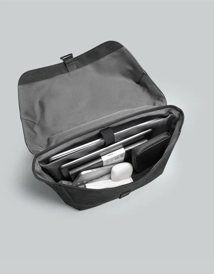 Spläsh Messenger 14 Laptop Bag, Weave Black – Durable, Water-Resistant & Eco-Friendly